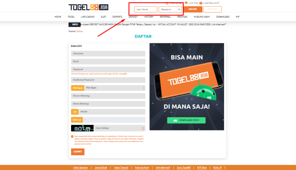 tutorial-login-togel88